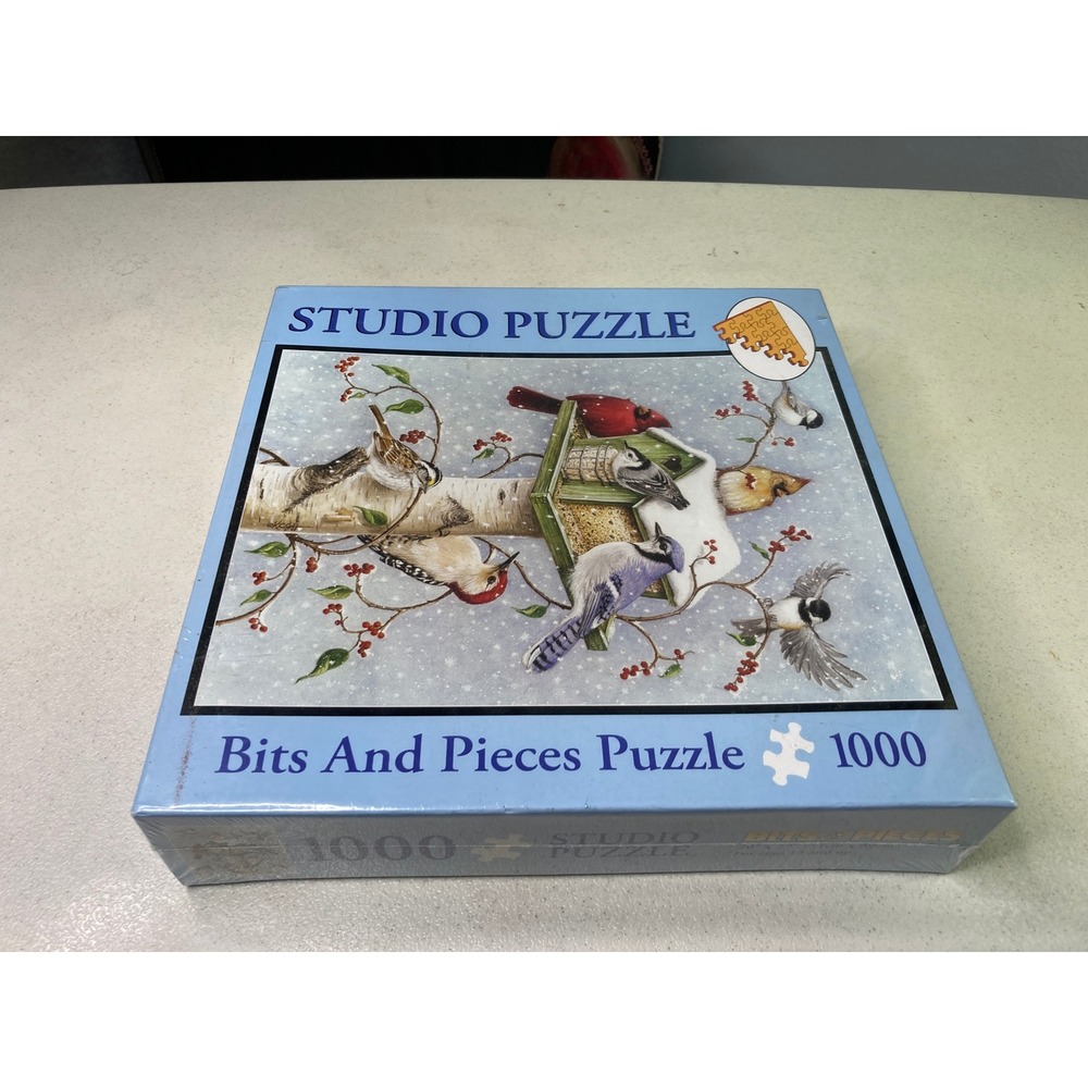 Bits And Pieces Winter Birds 1000 Piece Jigsaw Puzzle Kathy Goff Studio Sealed